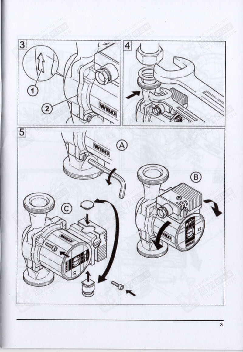 威乐循环水泵产品安装说明书02